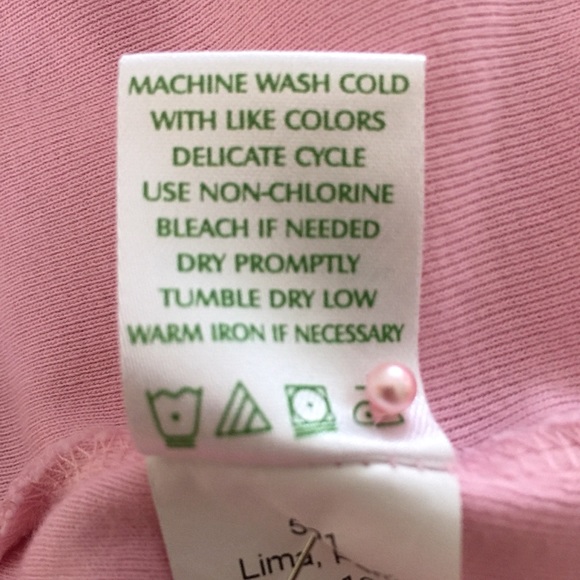 Lilly Pulitzer Long Sleeve Polo Pink Size Medium - Picture 7 of 8